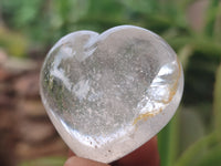 Polished Clear Quartz Gemstone Hearts x 12 From Madagascar