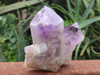 Natural Jacaranda Amethyst Quartz Clusters x 3 from Mumbwa, Zambia