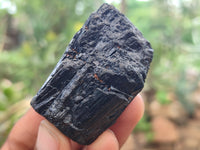 Natural Alluvial Schorl Black Tourmaline Crystals x 35 From Zimbabwe