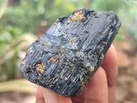 Natural Alluvial Schorl Black Tourmaline Crystals x 35 From Zimbabwe