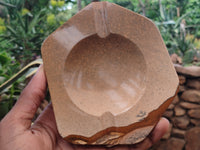 Polished Picture Stone Jasper Ashtrays x 2 From Namibia