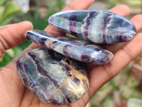 Polished Watermelon Fluorite Free Forms x 24 From Namibia