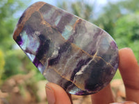 Polished Watermelon Fluorite Free Forms x 24 From Namibia