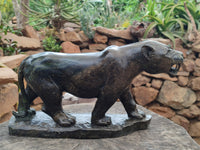 Hand Made Green Verdite Lioness Carving x 1 From Zimbabwe