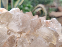 Natural Limonite Quartz Clusters x 2 From Solwezi, Zambia