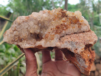 Natural Limonite Quartz Clusters x 2 From Solwezi, Zambia