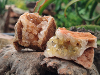 Natural Limonite Quartz Clusters x 24 From Solwezi, Zambia