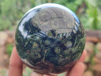 Polished Stromatolite Jasper Spheres x 2 From Katsepy, Madagascar