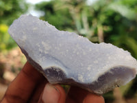 Natural Blue Lace Agate Geode Specimens x 35 From Malawi