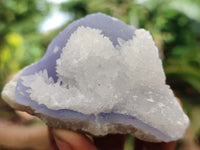 Natural Blue Lace Agate Geode Specimens x 35 From Malawi