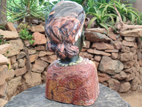 Hand Made African Woman Bust Sculpture x 1 From Zimbabwe