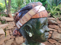 Hand Made African Woman Bust Sculpture x 1 From Zimbabwe