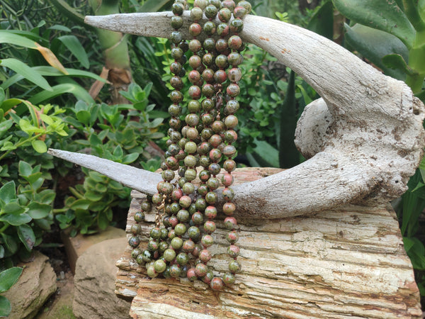 Polished Unakite Beaded Necklace - Sold Per Item - From South Africa