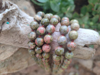 Polished Unakite Beaded Necklace - Sold Per Item - From South Africa