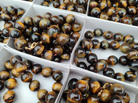 Polished Golden Tigers Eye Bead Necklaces - Sold Per Item - From South Africa