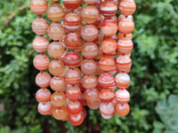 Polished Red Banded Sardonyx Tibetan Agate Bead Necklace - Sold Per Item- From Tibet