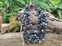 Polished Black Sardonyx Tibetan Agate Bead Necklace - Sold Per Item- From Tibet