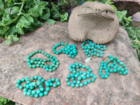 Polished Gem Nickel Chrysoprase Bead Necklace - Sold Per Item - From Australia