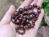 Hand Made Tigers Eye Bead Necklaces x 6 From South Africa