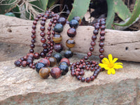 Hand Made Tigers Eye Bead Necklaces x 6 From South Africa