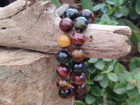 Hand Made Tigers Eye Bead Necklaces x 6 From South Africa