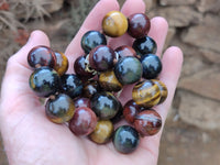 Hand Made Tigers Eye Bead Necklaces x 6 From South Africa