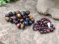 Hand Made Tigers Eye Bead Necklaces x 6 From South Africa