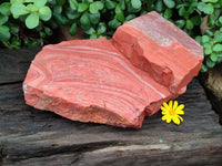 Natural Red Jasper Specimens x 2 From South Africa