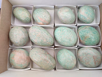 Polished Amazonite Free Forms x 12 From Zimbabwe