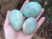 Polished Amazonite Free Forms x 12 From Zimbabwe