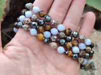 Hand Made Mixed Stone Bead Necklaces x 6 From China