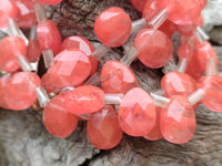 Hand Made Strawberry Quartz Bead Necklaces x 3 From China