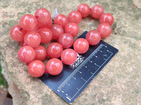 Hand Made Strawberry Quartz Bead Necklaces x 3 From China