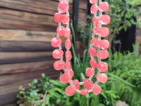 Hand Made Strawberry Quartz Bead Necklaces x 3 From China