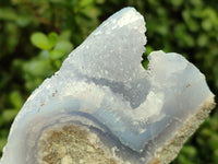 Natural Blue Lace Agate Geode Specimens x 4 From Malawi