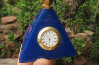 Hand Made Lapis Lazuli World Globe Clock x 1 From China