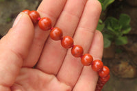 Polished Red Jasper Bead Necklace - Sold Per Item - From South Africa