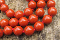 Polished Red Jasper Bead Necklace - Sold Per Item - From South Africa