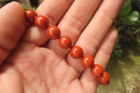 Polished Red Jasper Bead Necklace - Sold Per Item - From South Africa