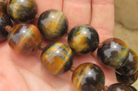 Polished Golden Tigers Eye Bead Necklaces - Sold Per Item - From South Africa