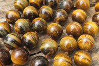 Polished Golden Tigers Eye Bead Necklaces - Sold Per Item - From South Africa