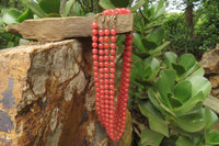 Hand Made Strawberry Quartz Bead Necklaces - Sold Per Item - From China