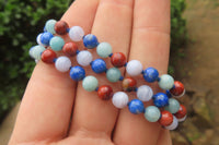 Hand Made Mixed Stone Bead Necklaces - Sold Per Item - From South Africa