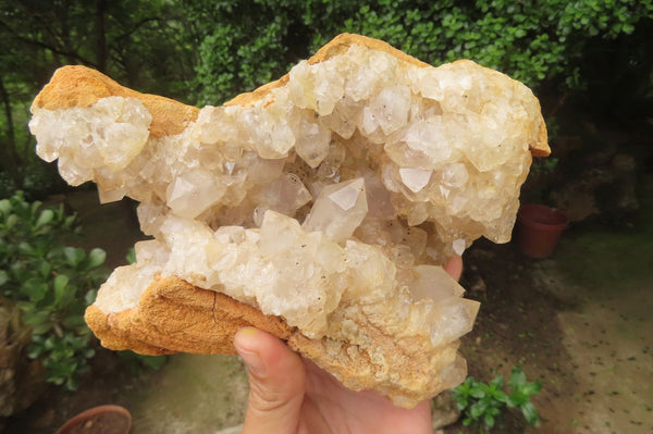 Natural Limonite Quartz Cluster x 1 From Solwezi, Zambia