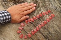 Hand Made Strawberry Quartz Bead Necklaces - Sold Per Item - From China