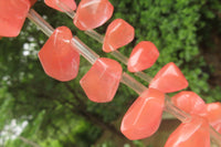 Hand Made Strawberry Quartz Bead Necklaces - Sold Per Item - From China