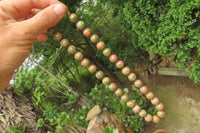 Polished Unakite Beaded Necklace - Sold Per Item - From South Africa