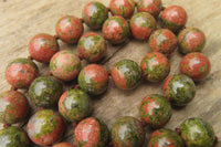 Polished Unakite Beaded Necklace - Sold Per Item - From South Africa