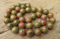 Polished Unakite Beaded Necklace - Sold Per Item - From South Africa