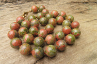 Polished Unakite Beaded Necklace - Sold Per Item - From South Africa